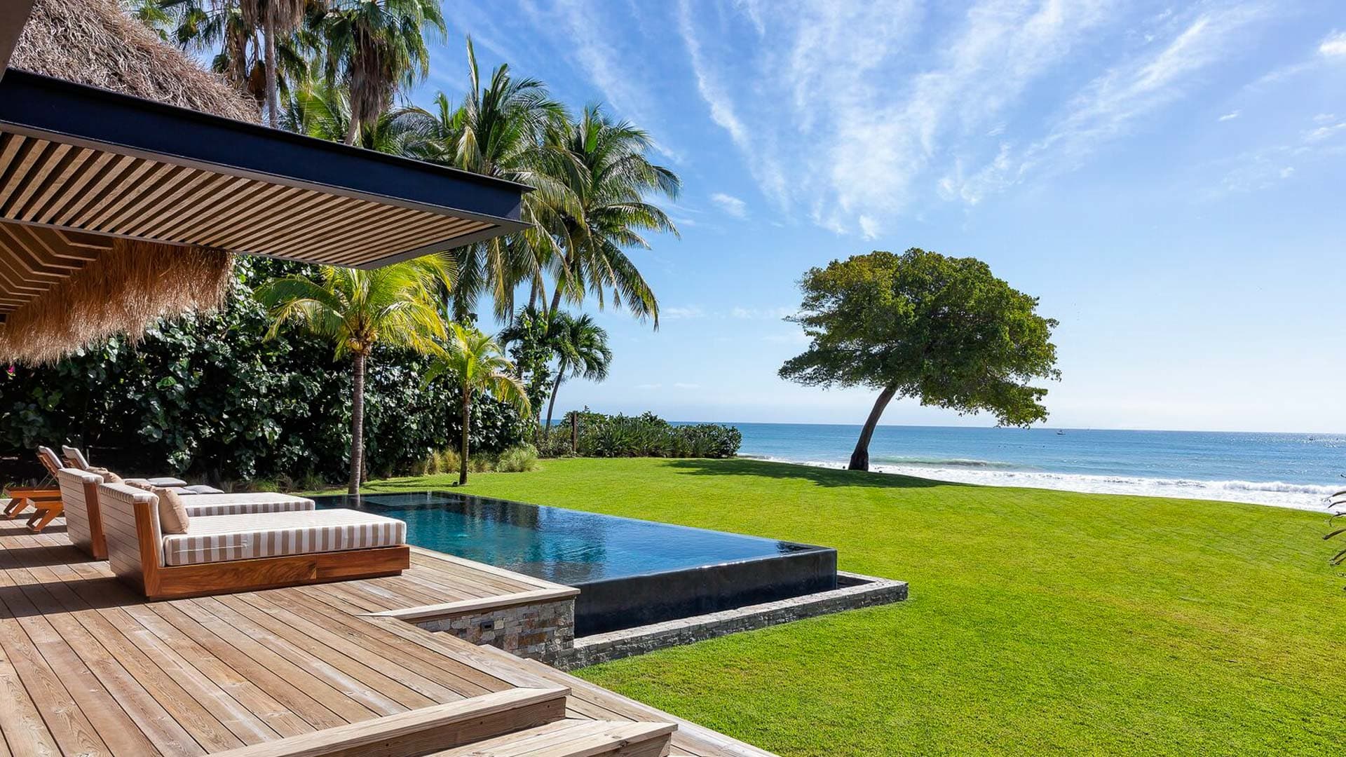 Beachfront Mansion in Punta Mita with Bowling Alley and Spa